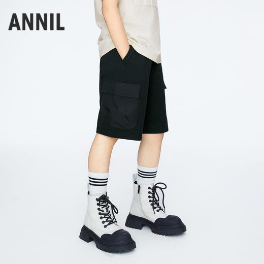 【实体店同款】男童记忆棉弹弹中裤新款安奈儿童装AB426617 商品图1