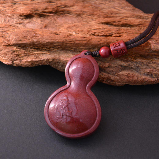 福禄紫金砂朱砂葫芦吊坠 含挂绳 商品图2