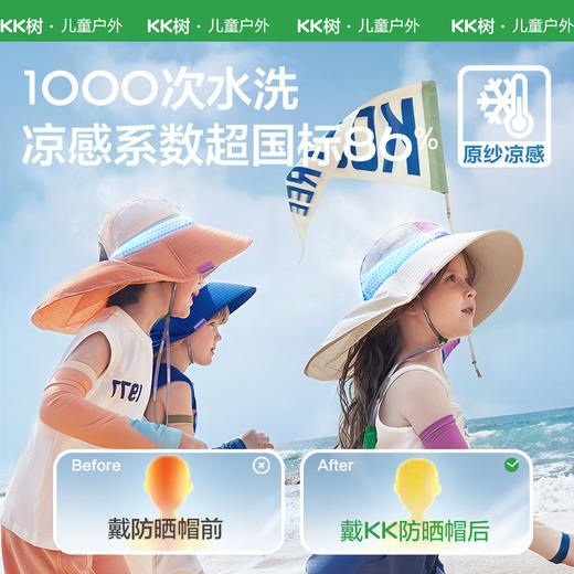【合作款】KK树儿童防晒帽 商品图2