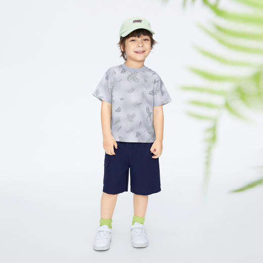 【实体店同款】男童记忆棉弹弹短袖T恤新款安奈儿童装XB421691 商品图3