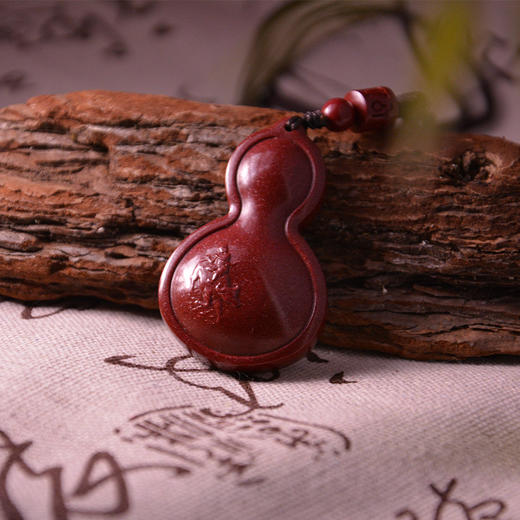 福禄紫金砂朱砂葫芦吊坠 含挂绳 商品图1