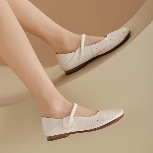 西村名物2024夏季新品平底玛丽珍单鞋时尚休闲单鞋T24AE11091 商品图3