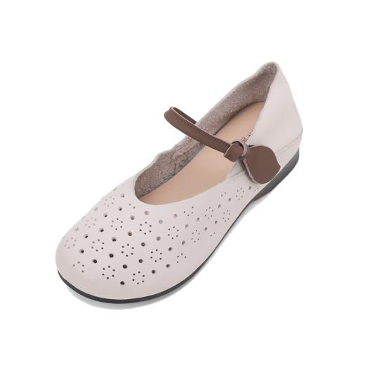 西村名物2024夏季新品真皮镂空包跟洞洞鞋女夏外穿时尚休闲空鞋T24AH11221 商品图5