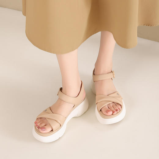 西村名物2024夏季新品女夏外穿时尚休闲凉鞋X24BG20201 商品图1