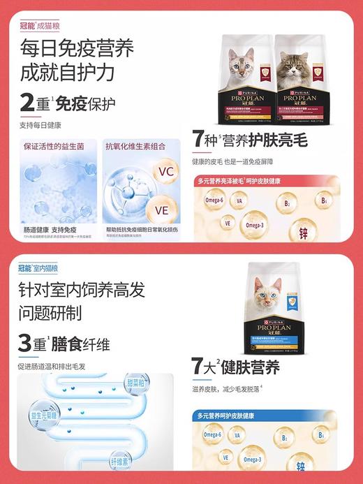 冠能全价猫粮2.5kg/5.5kg/7kg鸡肉味三文鱼味正品多规格 商品图3