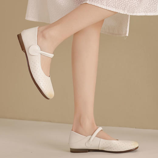 西村名物2024夏季新品平底玛丽珍单鞋时尚休闲单鞋T24AE11091 商品图5