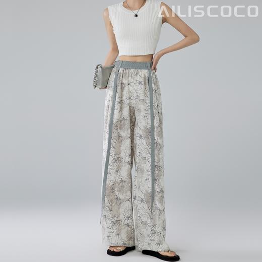 慵懒の夏日【AILISCOCO新中式扎染阔腿裤】雪纺爽滑面料自带凉感 无惧炎热夏日 阔腿版型宽松有型 中式慵懒风 商品图5