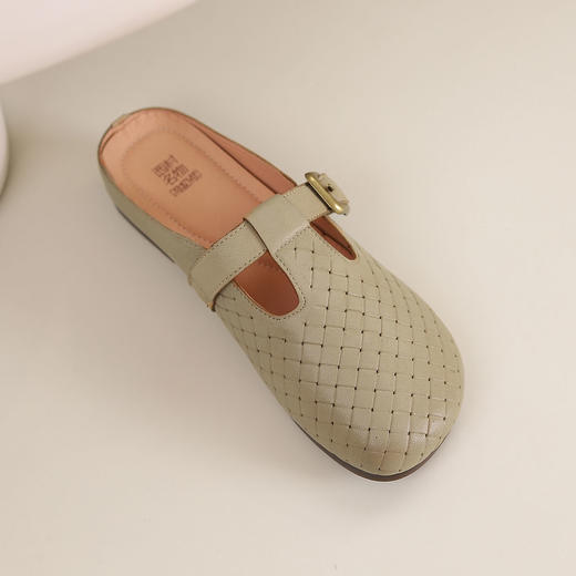 西村名物2024夏季新品真皮镂空包跟洞洞鞋女夏外穿时尚休闲后空鞋X24AH11671 商品图3