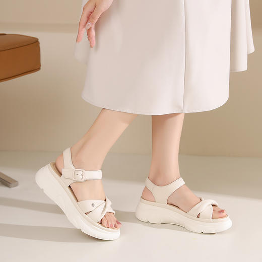 西村名物2024夏季新品女夏外穿时尚休闲凉鞋X24BG20201 商品图4