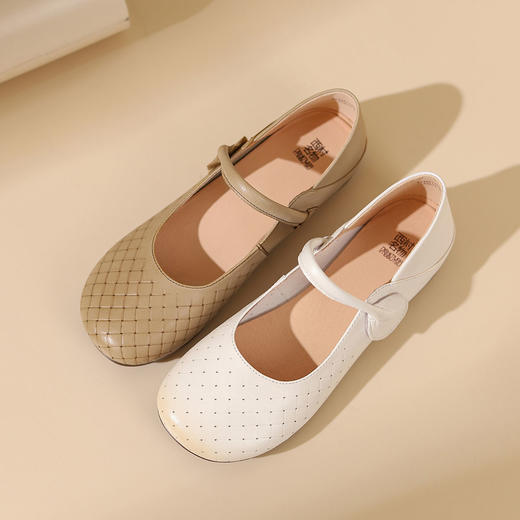 西村名物2024夏季新品平底玛丽珍单鞋时尚休闲单鞋T24AE11091 商品图0