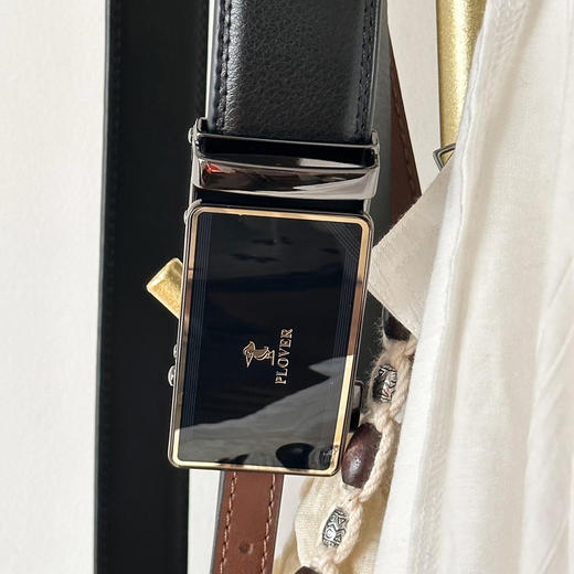 父亲节专享！香港 PLOVER啄木鸟自动扣腰带 高端商务休闲 男士皮带系列 商品图11