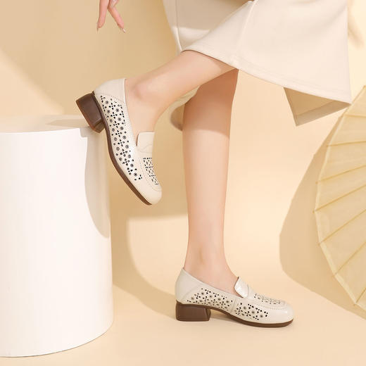 西村名物2024夏季新品镂空包跟洞洞鞋女夏外穿时尚休闲空鞋T24AH12011 商品图5