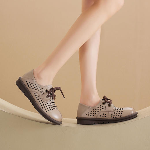 西村名物2024夏季新品镂空包跟洞洞鞋女夏外穿时尚休闲空鞋T24AH11991 商品图5