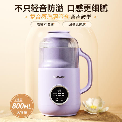 大宇豆浆机破壁机轻音小型豆浆机全自动DY-SM06 【800ML容量】 商品图2