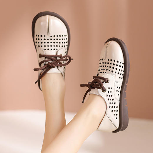 西村名物2024夏季新品镂空包跟洞洞鞋女夏外穿时尚休闲空鞋T24AH11991 商品图0