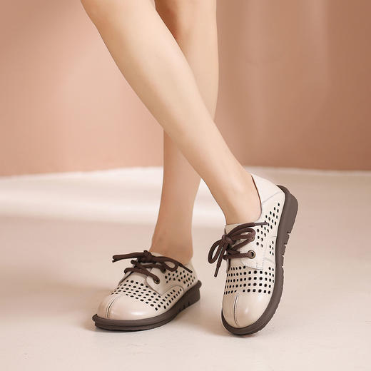 西村名物2024夏季新品镂空包跟洞洞鞋女夏外穿时尚休闲空鞋T24AH11991 商品图1