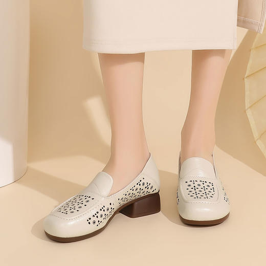 西村名物2024夏季新品镂空包跟洞洞鞋女夏外穿时尚休闲空鞋T24AH12011 商品图3