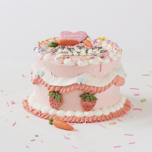 女孩版「小兔兔」草莓曲奇味蛋糕 商品图1