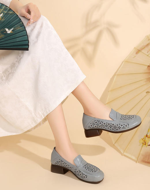 西村名物2024夏季新品镂空包跟洞洞鞋女夏外穿时尚休闲空鞋T24AH12011 商品图2