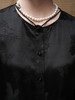 盛唐婧 |提花真丝缎七分袖气质上衣-黑色 商品缩略图7