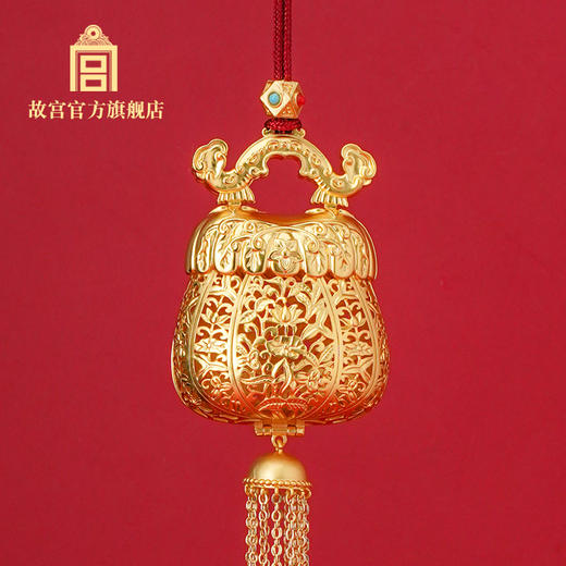 M-DX-高端鎏金香囊/挂饰 如意荷包款（大） 商品图1