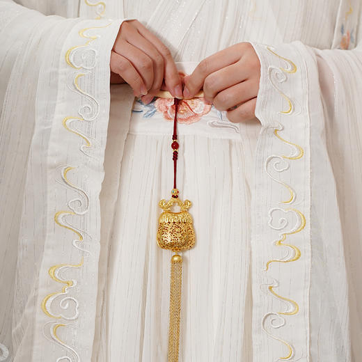 M-DX-高端鎏金香囊/挂饰 如意荷包款（大） 商品图2