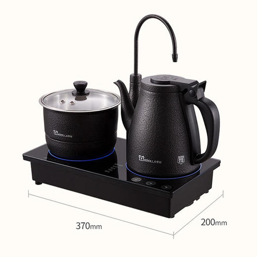 【清仓特惠4.5折，仅1套，无货退款】考啦智能变频恒温自动上水电热水壶茶台烧水壶泡茶桌烧水器电茶壶茶具电茶炉煮茶抽水煮水壶316不锈钢 ET2101B【乌金锤纹】 1.2L 商品图5