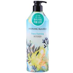 爱敬舒润蓬松香氛洗发水600ml케라시스 퓨어 앤 차밍 퍼퓸 샴푸600ml