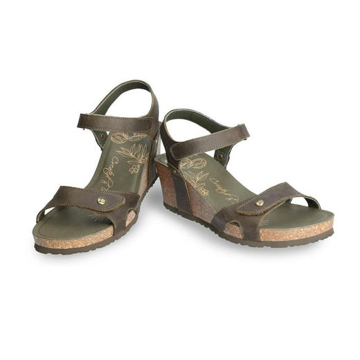 断码特价38码——西班牙原产超舒适女士皮凉鞋卡其色JBB9（超轻款） 商品图1