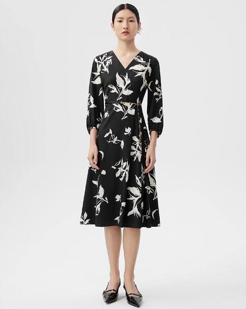 朗姿 桑蚕丝连衣裙 LCEK05WOP155B11 商品图3