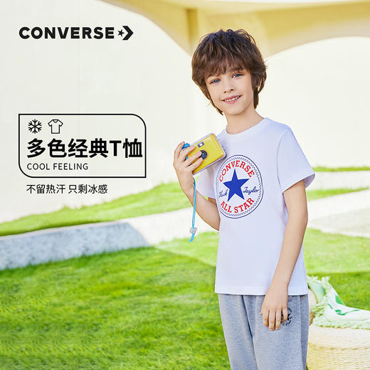 CONVERSE 夏 大童 小童 短袖T恤 CNVB-TE-6500 商品图0
