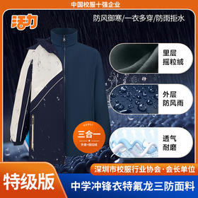 深圳盐田区实验学校中学冲锋衣