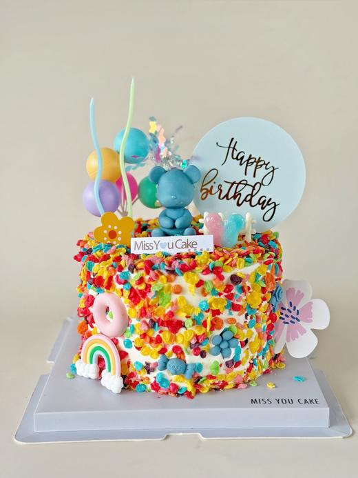 定制款蛋糕 - 蓝色小熊狂欢 商品图0