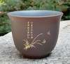 一物堂坭兴陶线雕主人杯品茗杯功夫茶杯风景白鹤梅心若兰般若波罗蜜多心经杯（约80ml）茶宠吉旺（红） 商品缩略图1