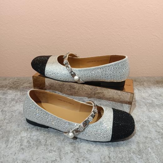 西村名物2024年春季新款平底圆头珍珠饰扣玛丽珍单鞋U24AE11871 商品图1