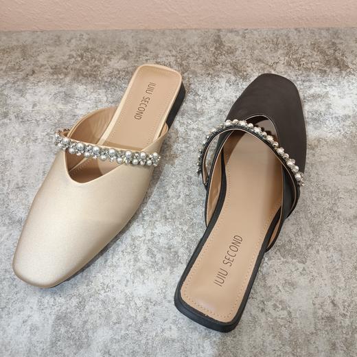 西村名物2024年夏季新款厚底平底包头后空鞋U24AH11731 商品图4