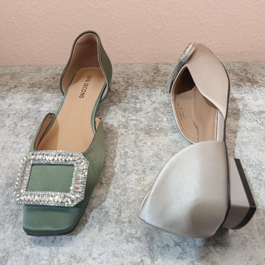 西村名物2024年夏季新款方扣平底包头舒适后空鞋U24AH11711 商品图2