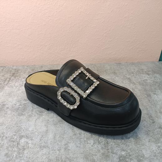 西村名物2024年夏季新款厚底平底包头后空鞋U24AH11751 商品图1