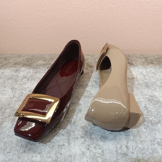 西村名物2024年春季新款平底漆皮优雅舒适浅口单鞋U24AE11341 商品图4