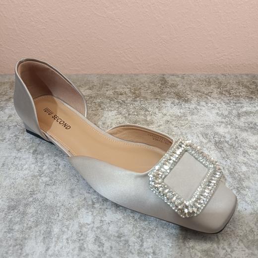 西村名物2024年夏季新款方扣平底包头舒适后空鞋U24AH11711 商品图4