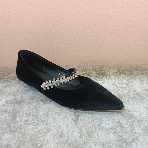 西村名物2024年春季新款法式百搭优雅仙女风烫钻单鞋女U24AE13841 商品图3