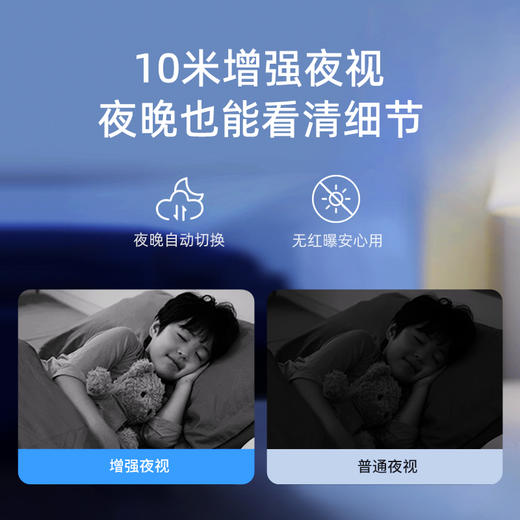 【超值】360智能摄像机6C双摄版  一机双画  双200万镜头  微光夜视  AI移动侦测  360度全景画面  双向通话功能 商品图1