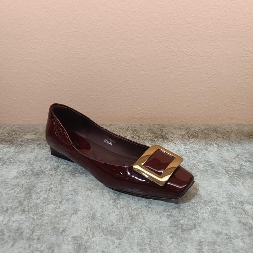 西村名物2024年春季新款平底漆皮优雅舒适浅口单鞋U24AE11341 商品图2