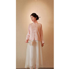 【抖音专属】飘纱半裙（24706145-山矾）