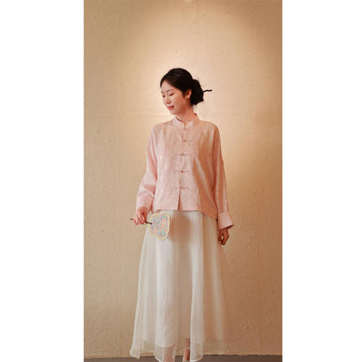 【抖音专属】飘纱半裙（24706145-山矾） 商品图0