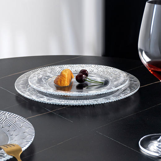 BOHEMIA捷克进口水晶玻璃果盘 水果盘果斗客厅日用家居摆件波西米亚奥尼琥珀色果斗32cm 商品图5