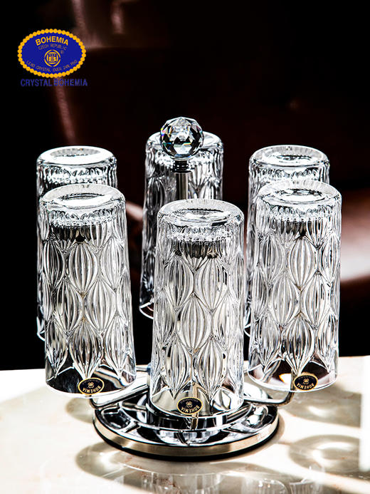 【样品特惠4折，仅2套，无货退款】捷克进口BOHEMIA水晶玻璃杯家用高档水杯果汁杯啤酒杯冷饮杯 商品图4