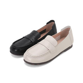 西村名物2024年春季新款舒适平底轻便乐福鞋深口单鞋X24AM11931