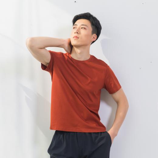夏季男士宽松玛雅棉时尚简约透气圆领短袖纯棉丝光棉LE15000 商品图1