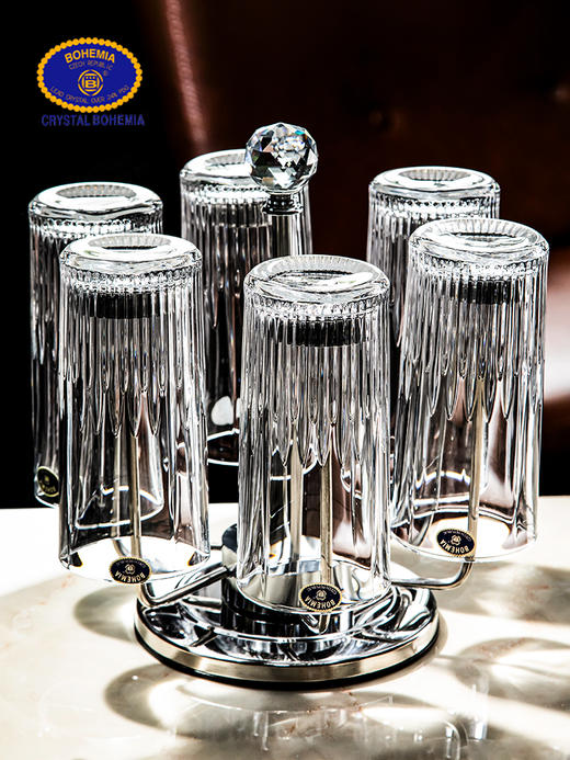 【样品特惠4折，仅2套，无货退款】捷克进口BOHEMIA水晶玻璃杯家用高档水杯果汁杯啤酒杯冷饮杯 商品图3